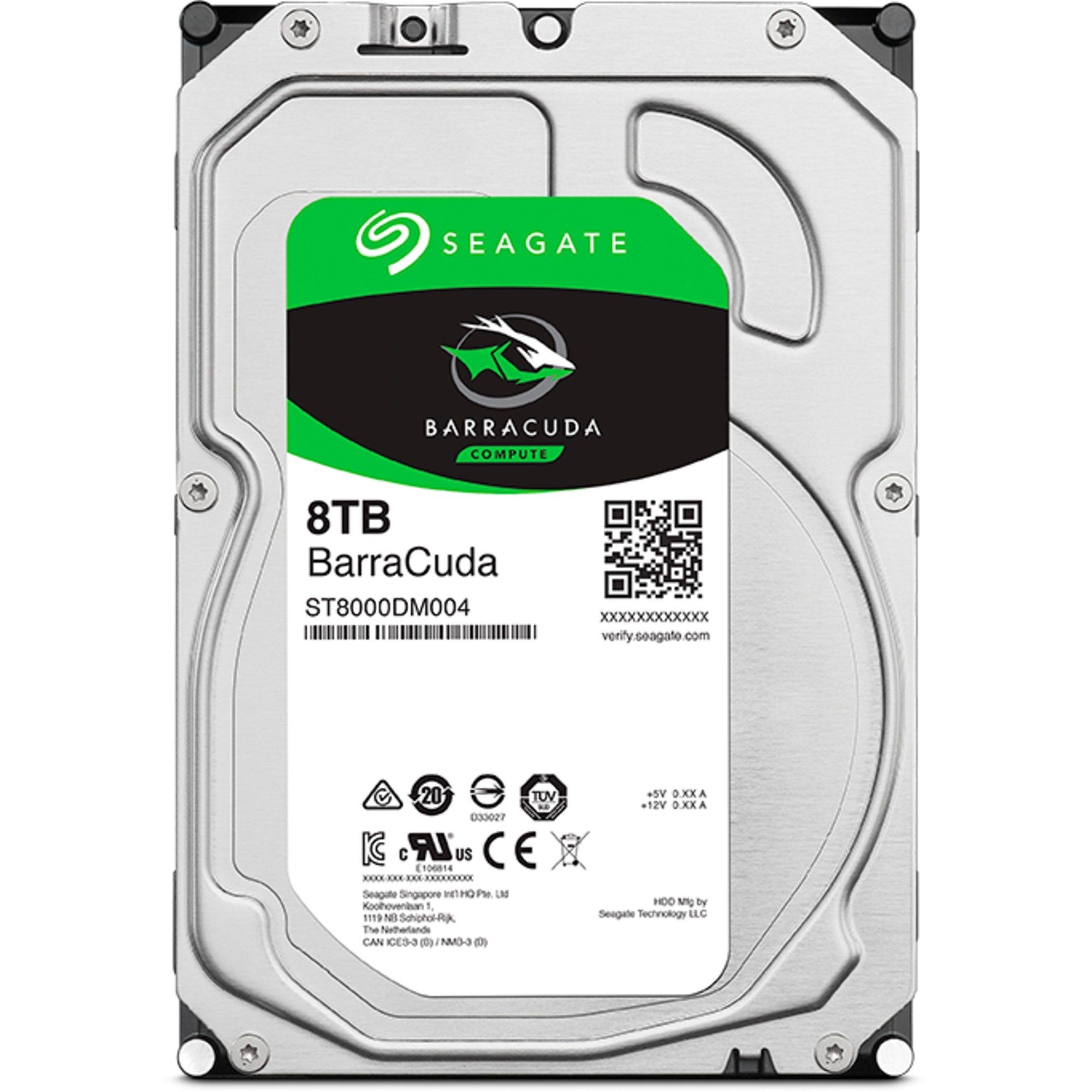 Seagate Seagate ST8000DM004 8 TB, Festplatte, (SATA 6 HDD-Festplatte (8.000 GB) 3,5
