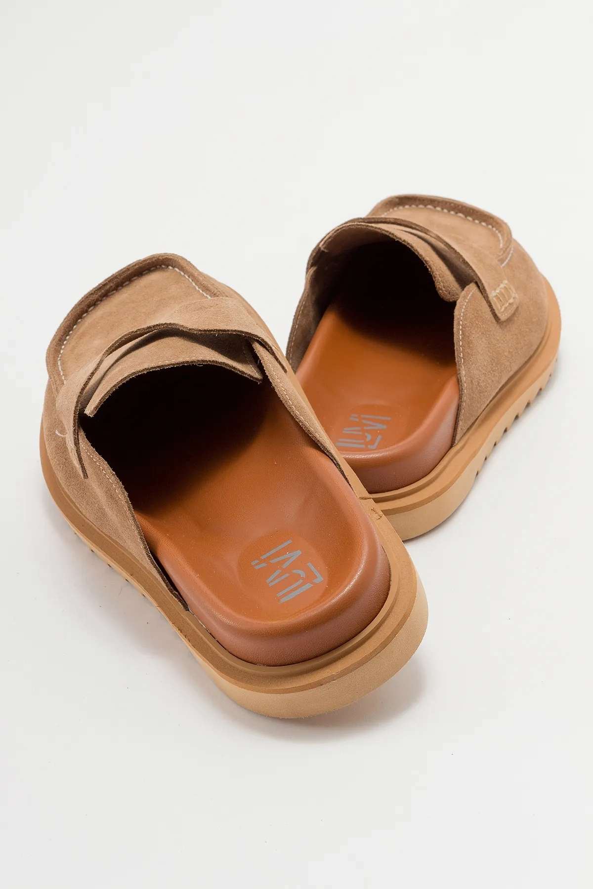 LuviShoes  LAVEN Boden-Wildleder-Damenhausschuhe aus echtem Leder