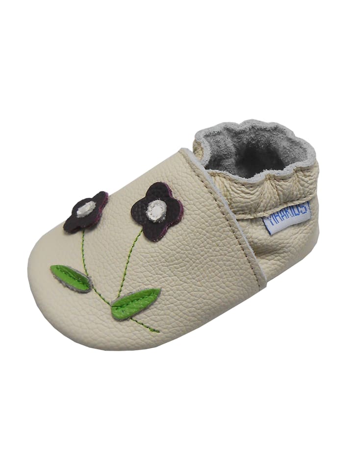 Yalion Baby Krabbelschuhe in Blumen Beige günstig kaufen