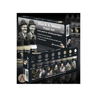 Black and White Paint Set