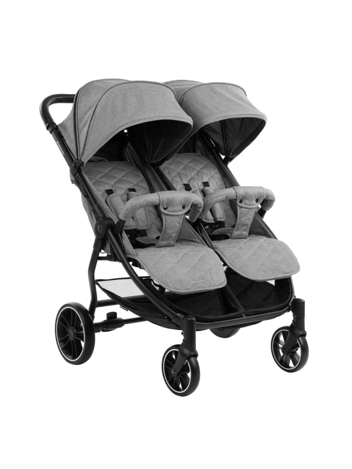 Kikkaboo Zwillingskinderwagen Happy 2 in grau günstig kaufen onesize