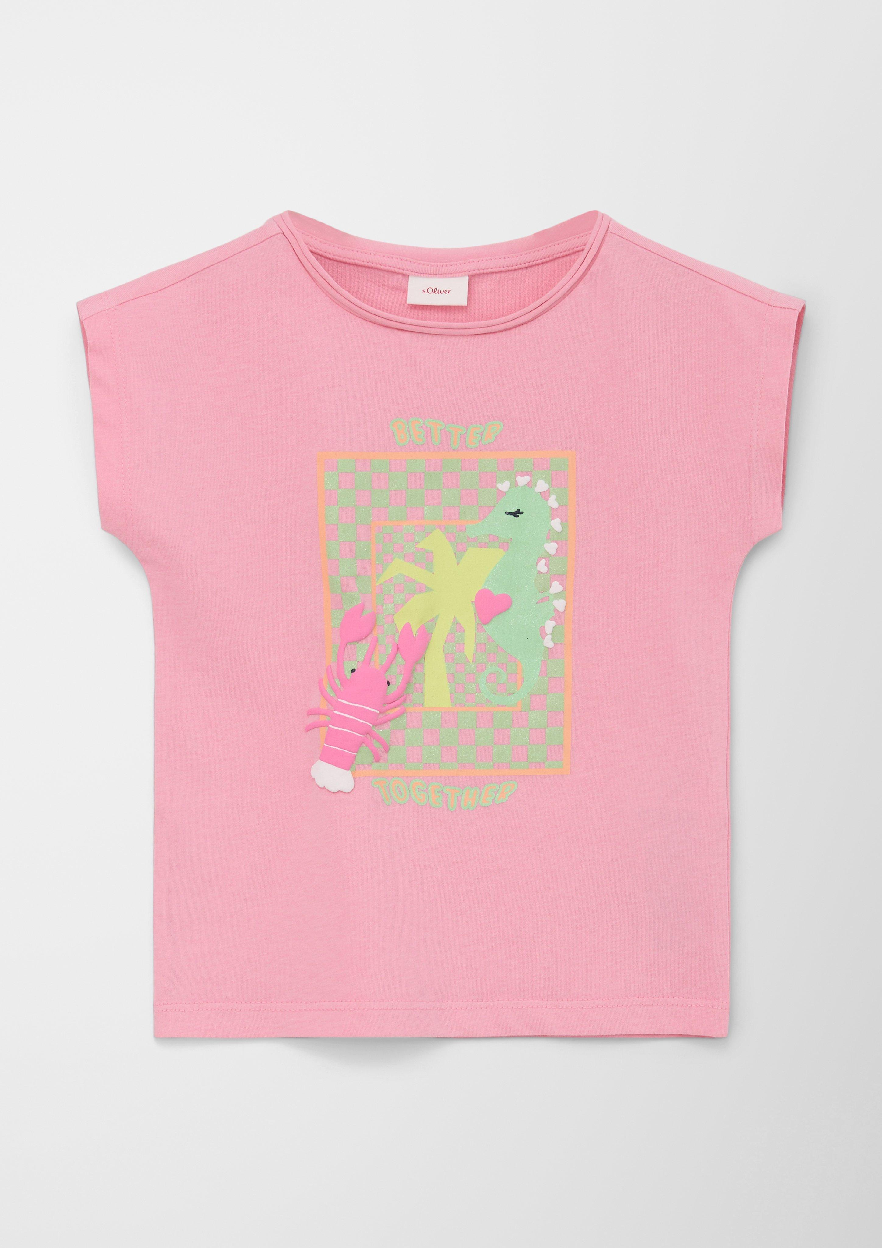 T-Shirt mit Frontprint  2130564-4325