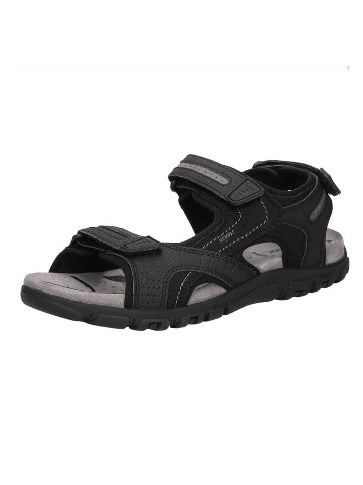 Geox Klassische Sandale U S.STRADA D-NBK SYNT.LEA in schwarz günstig kaufen