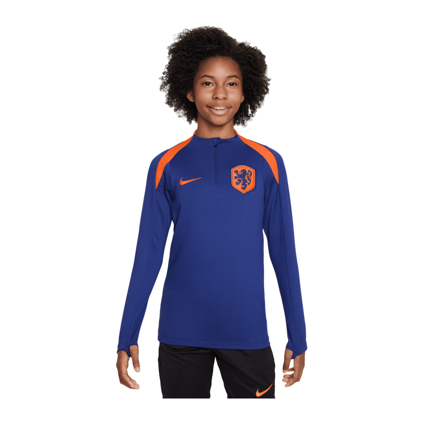 Nike Niederlande Drill Top EM2024 Kids Blau F455