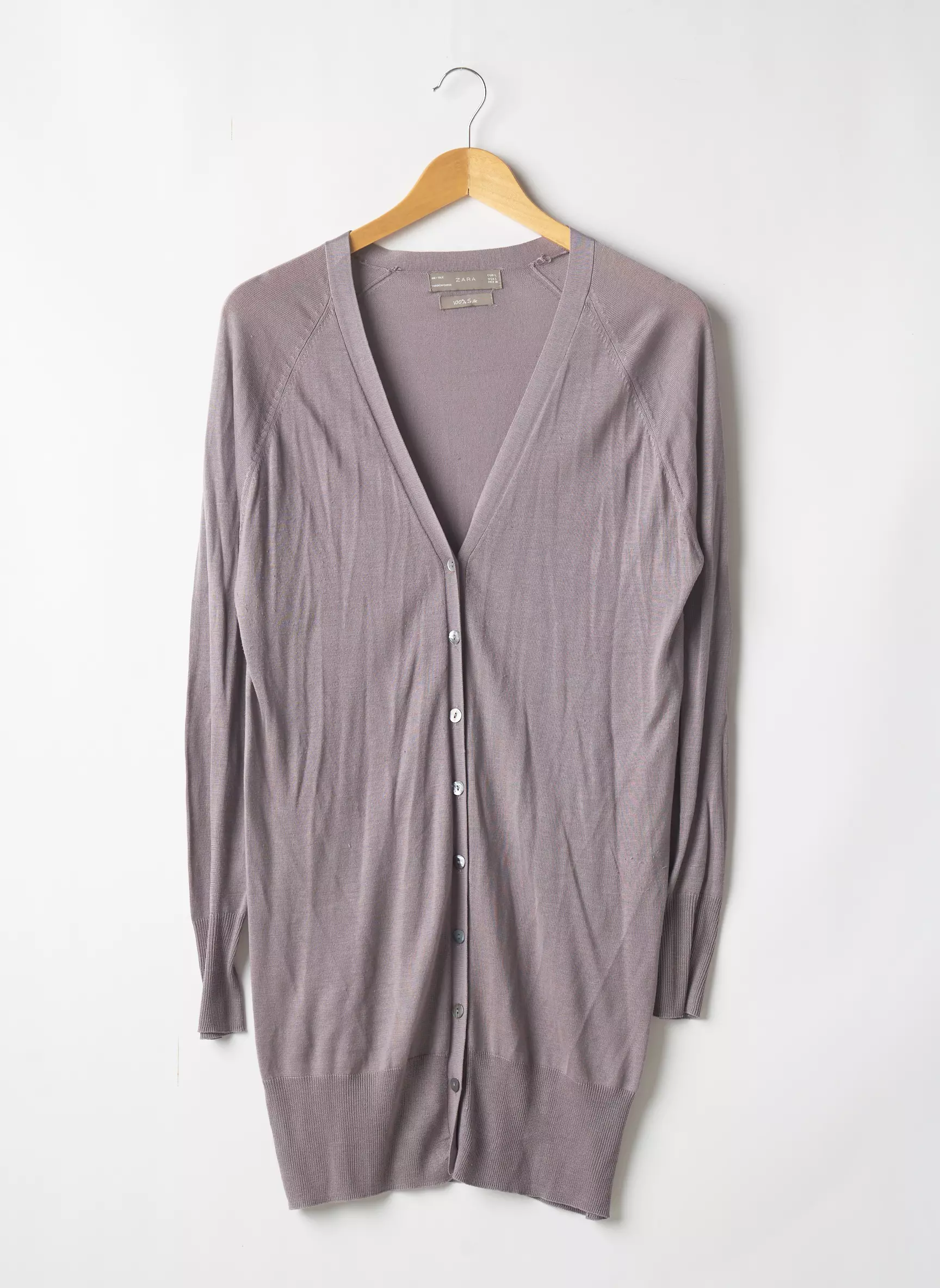 Zara Cardigans Femme couleur gris