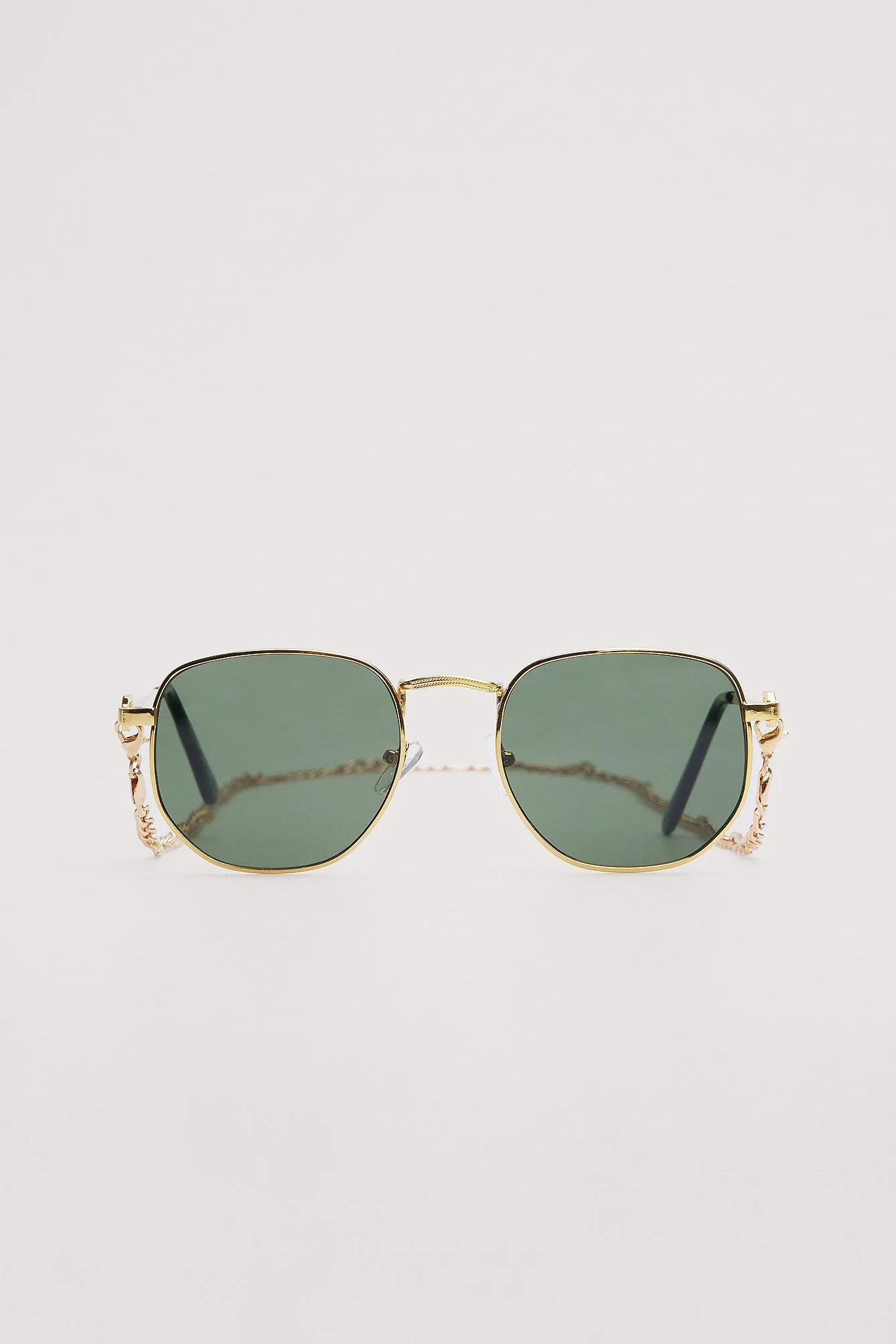 recycelte Metall-Sonnenbrille mit Kettendetail