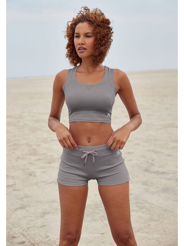 LASCANA ACTIVE Shorts in stone günstig kaufen