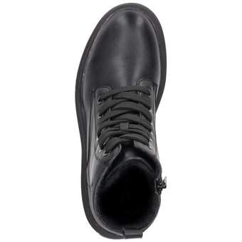 Tom Tailor Schnür Boots in schwarz