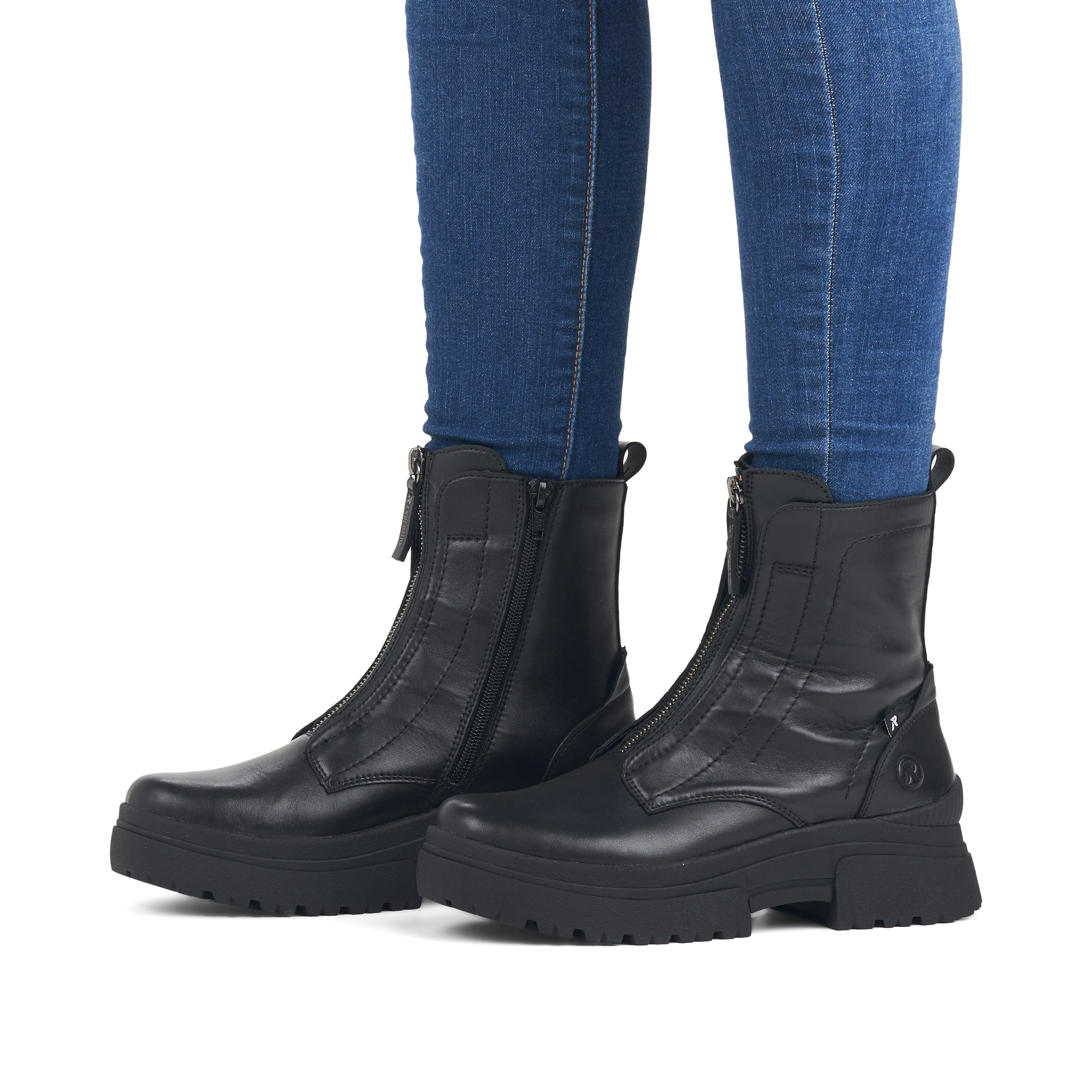 Rieker Damen Kurzstiefel midnight black