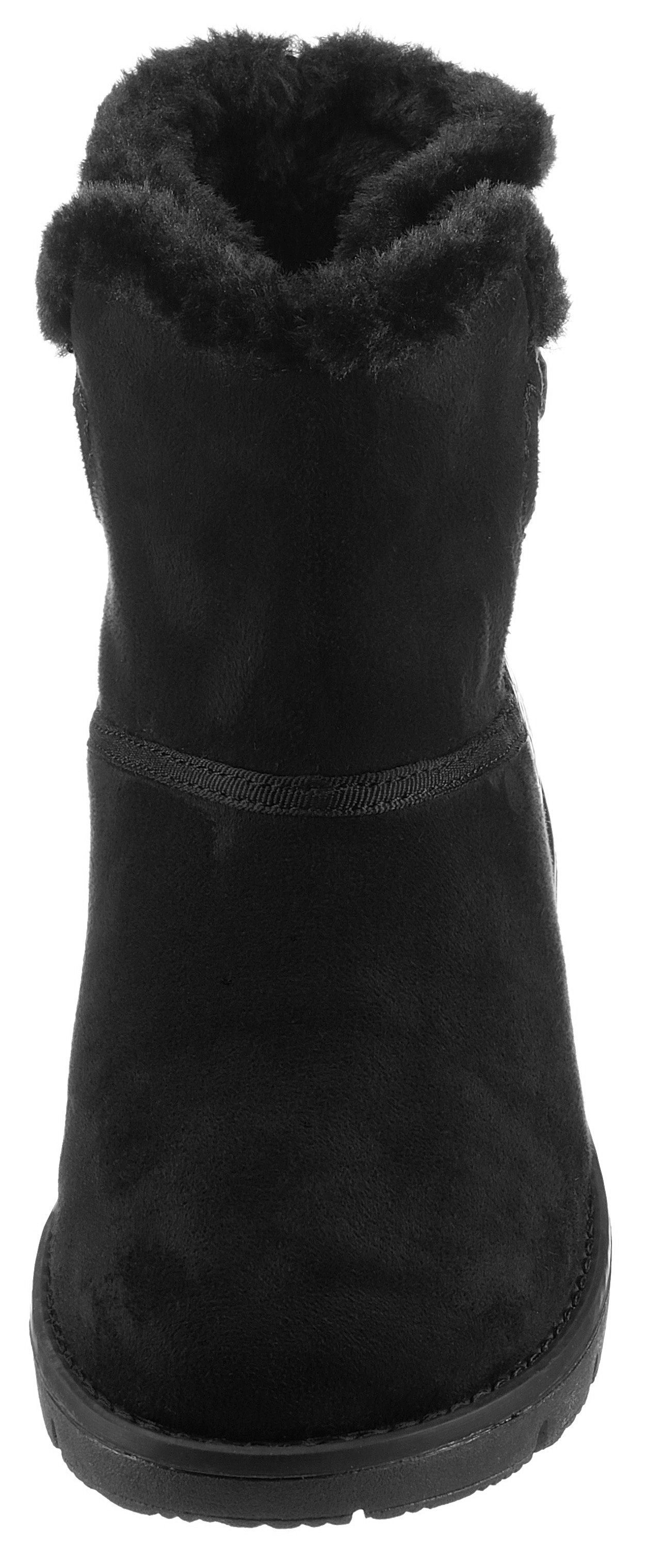 TOM TAILOR Winterboots mit Krokoprägung an der Ferse