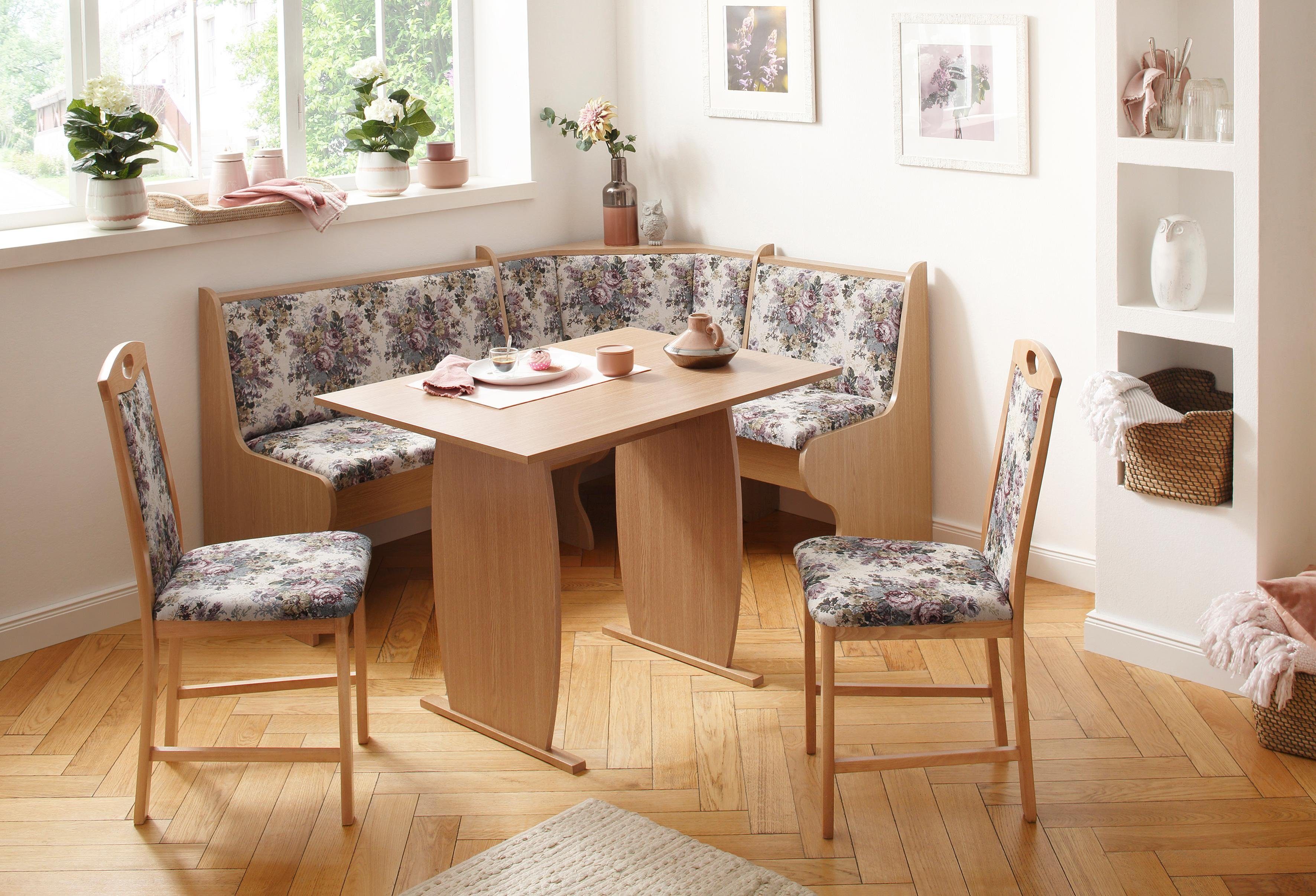 Home affaire Eckbankgruppe Minden 2, (Set, 4-tlg), im rustikalen Landhausstil