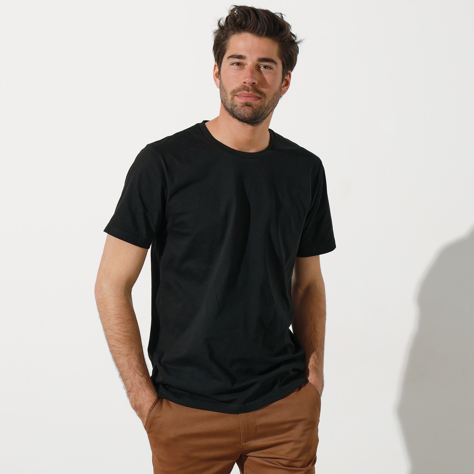 T-shirt col rond manches courtes