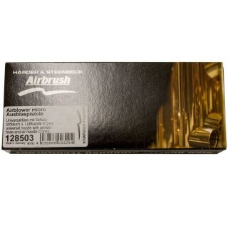 Airblower micro Ausblaspistole Universaldüse mit Schutzschlauch u. Luftkanüle 0,5mm