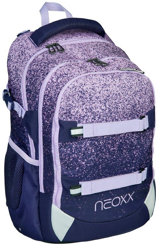 neoxx Schulrucksack Active, Glitterally perfect, aus recycelten PET-Flaschen