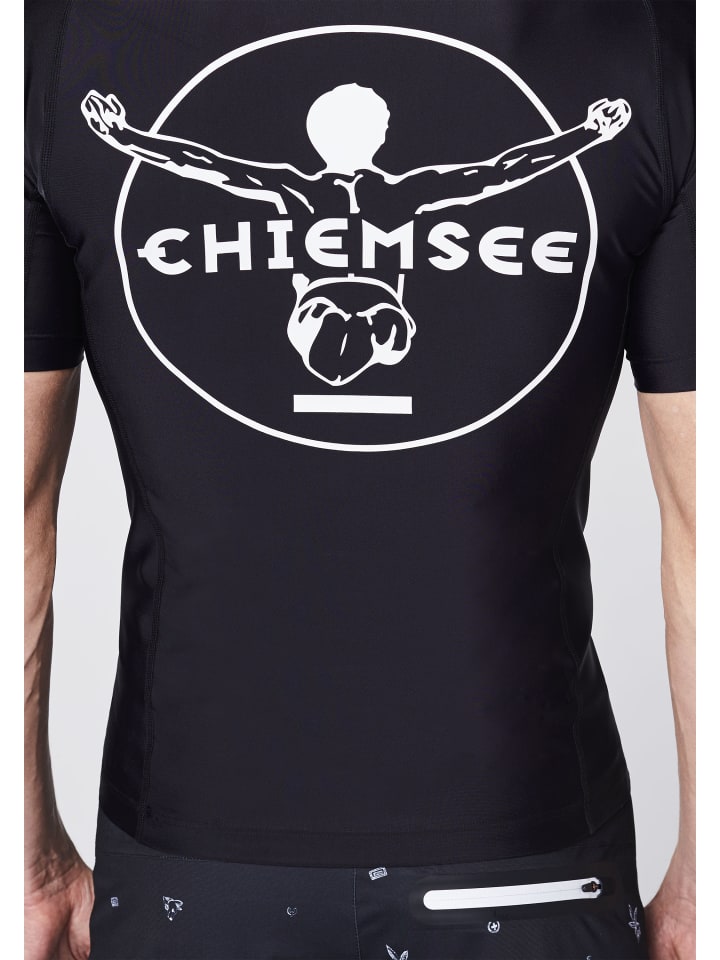 Chiemsee Badeshirt in Schwarz-Weiß günstig kaufen XS