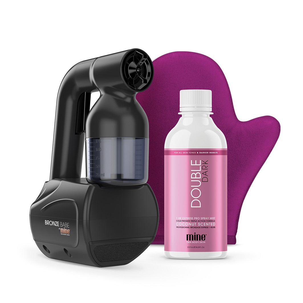 Bronze Babe Personal Spray Tan Kit - Black