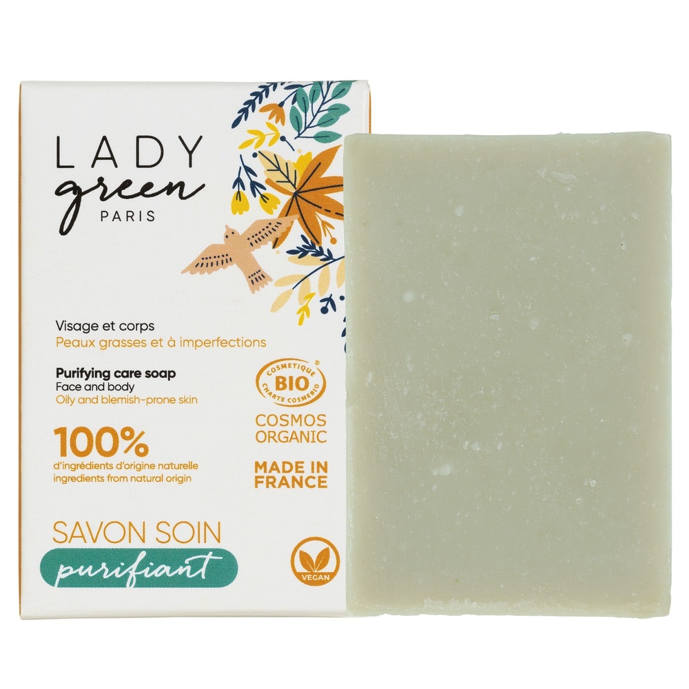 Lady Green Savon soin purifiant  Visage & Corps Savon soin purifiant