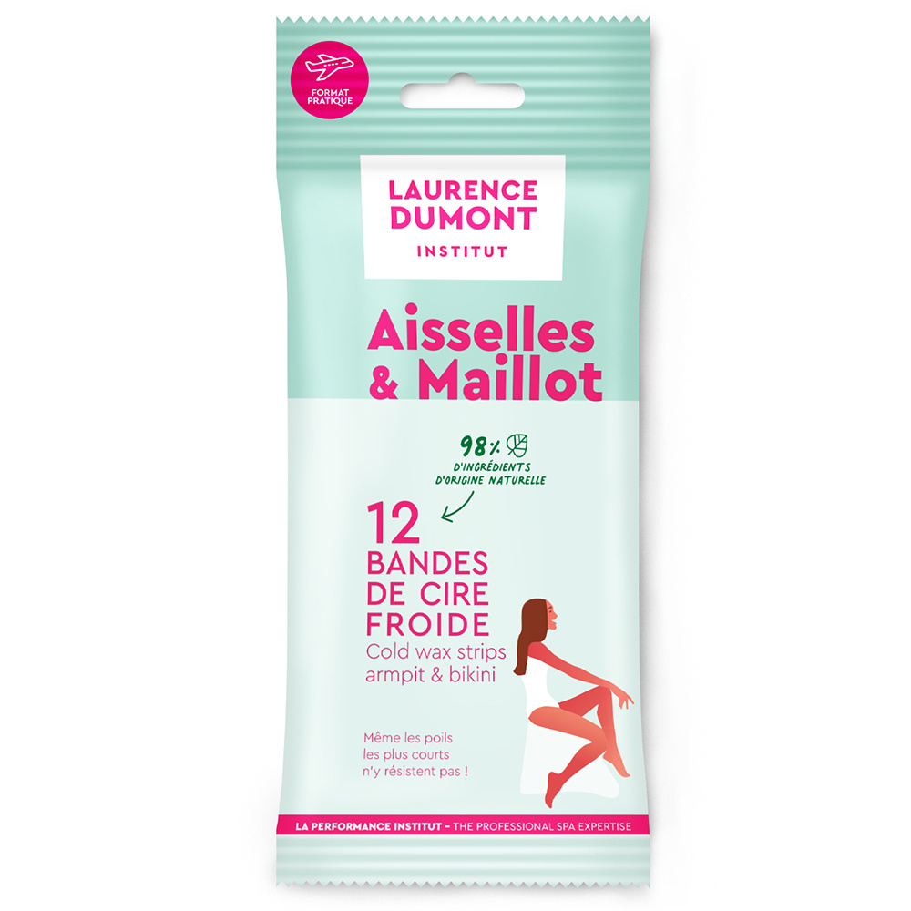 Laurence Dumont LAURENCE DUMONT INSTITUT 12 Bandes de Cire Froide Aisselles & Maillot Bande de cire froide