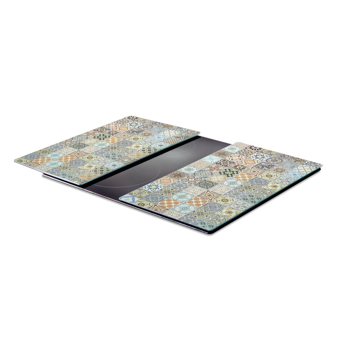 Zeller Present Schneide- und Abdeckplatte Mosaik, ESG-Sicherheitsglas, (Set, 2 tlg)