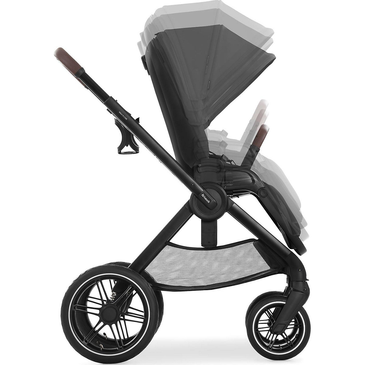 Kombikinderwagen Walk N Care Air Set, dark grey