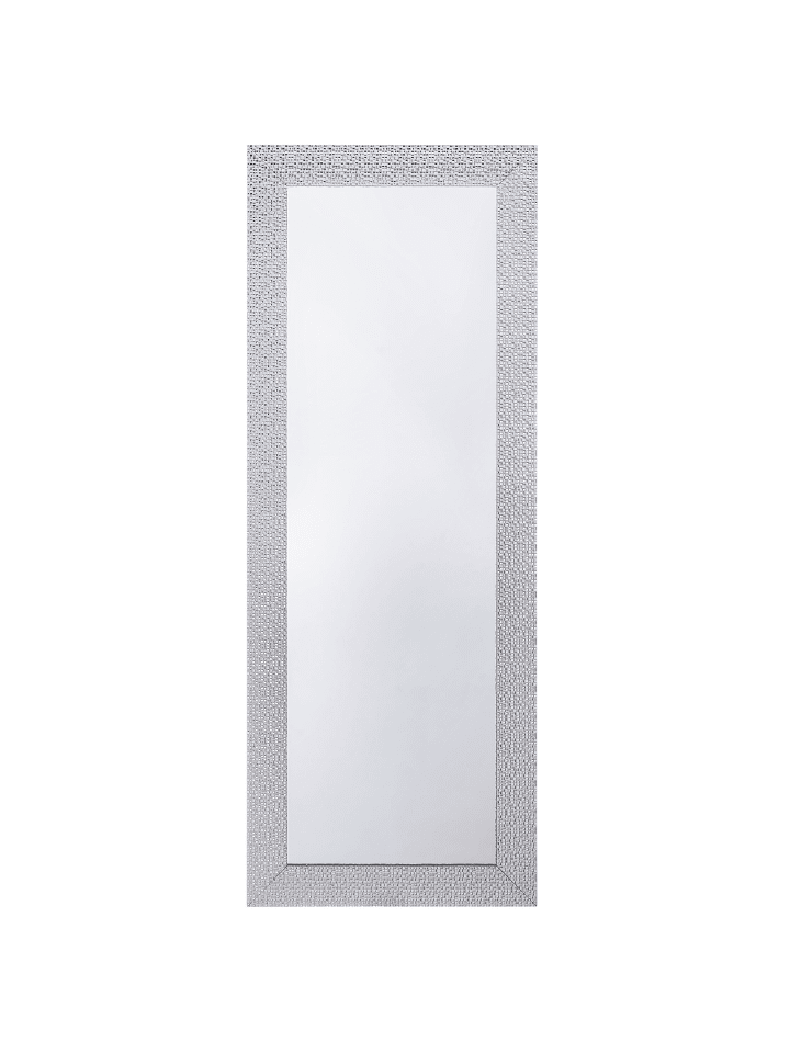 Beliani Wandspiegel MERVENT in Weiß/Silber - (W) 50 x (H) 130 x (L) 2 cm günstig kaufen onesize