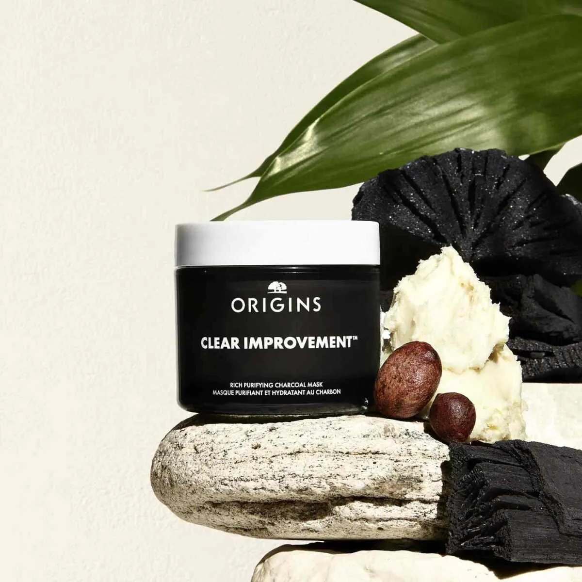 Μάσκα καθαρισμού με κάρβουνο Origins Clear Improvement™ Rich Purifying Charcoal Mask 75ml