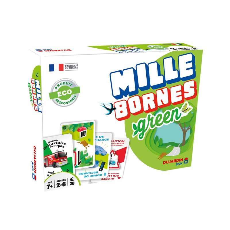 Jeu de société Mille bornes green Dujardin