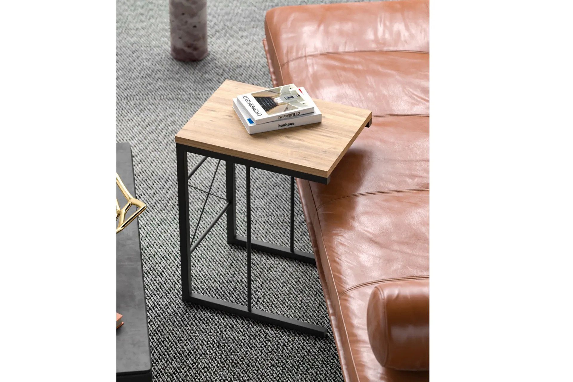 Zeta Interior Couchtisch 3-teiliger Zigon Couchtisch, Kaffeetisch, Wohnzimmertisch, Couchtisch (3er Set)