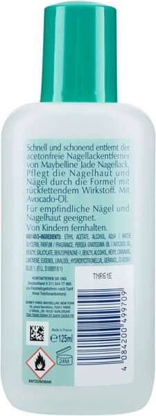Maybelline Express Nails Acetonfrei Nagellackentferner
