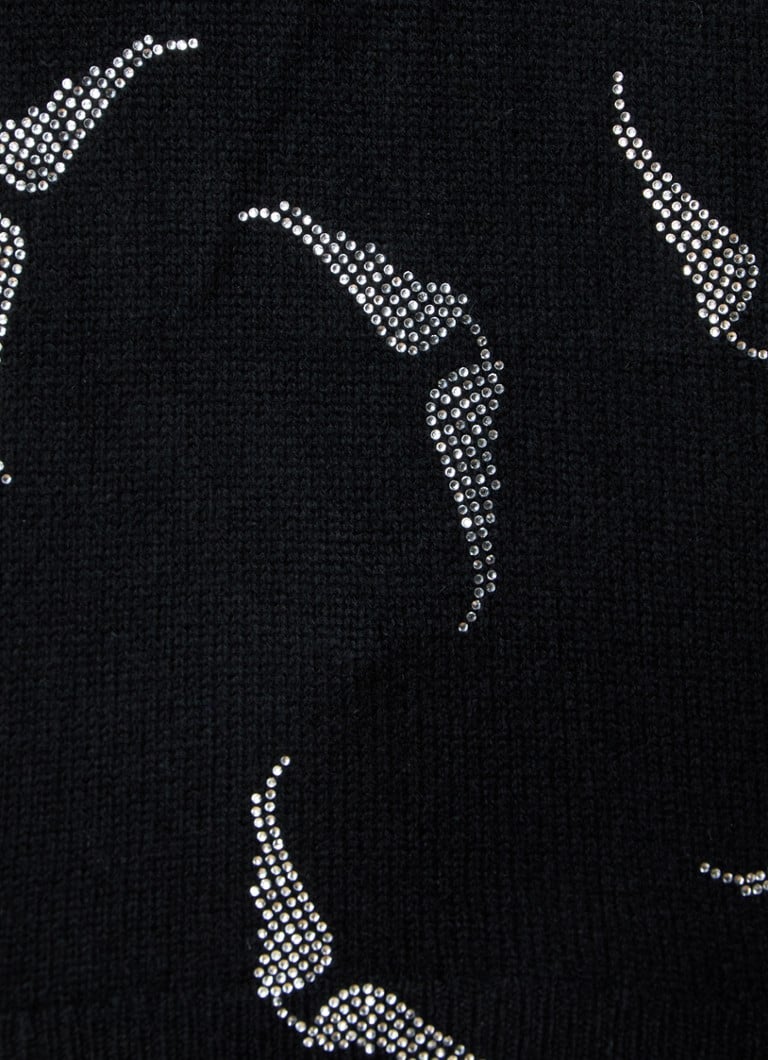 Zadig&Voltaire Markus fino pleteni kašmirski džemper s cirkonima