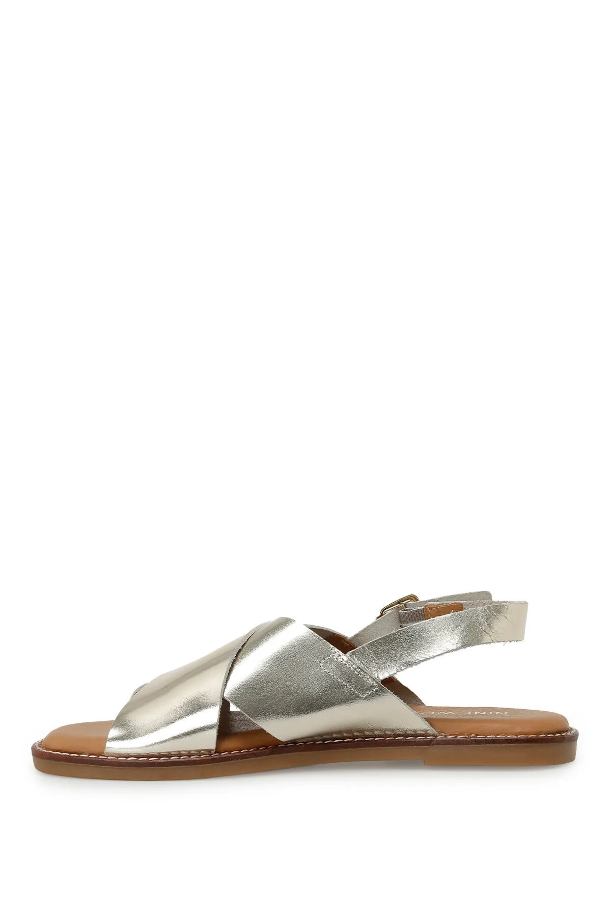 Nine West  OJUSTY 3FX Gold Damen Flache Sandalen