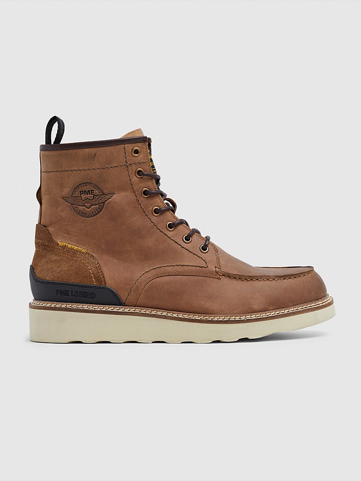 PME Legend Leder-Boots in Hellbraun günstig kaufen