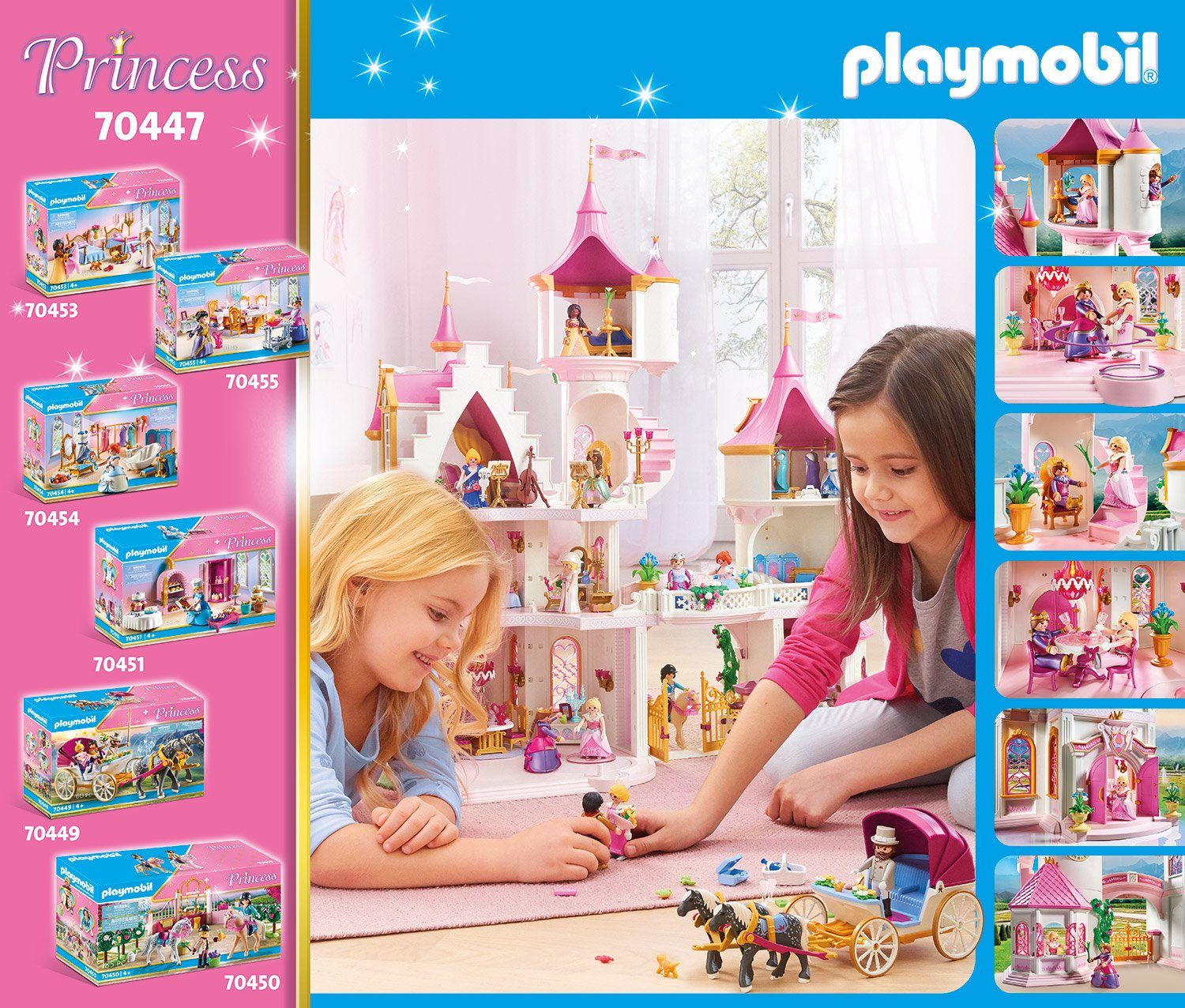Playmobil® Konstruktions-Spielset Großes Prinzessinnenschloss (70447), Princess, (644 St), Made in Germany