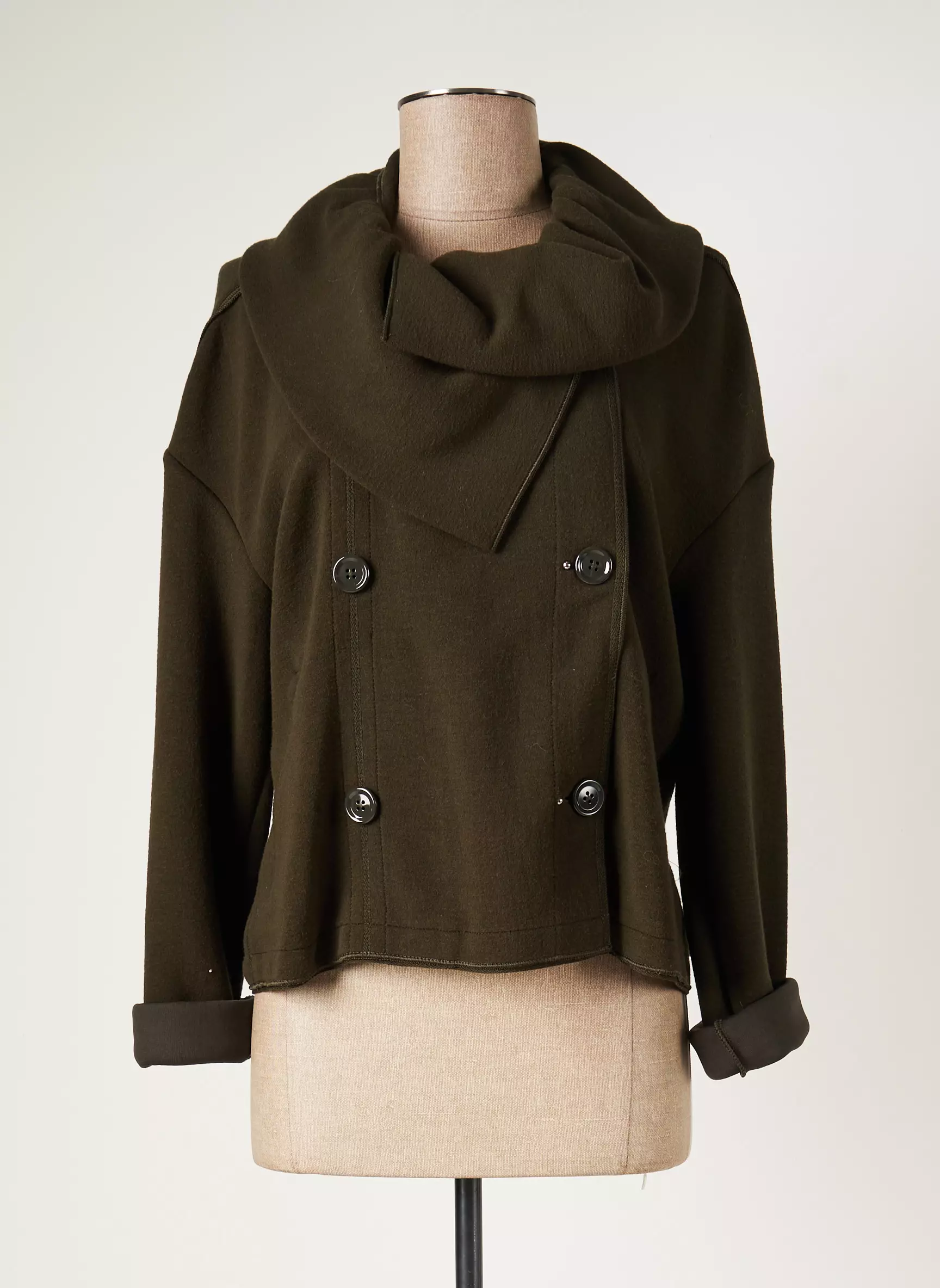 High Vestecasual Femme couleur vert