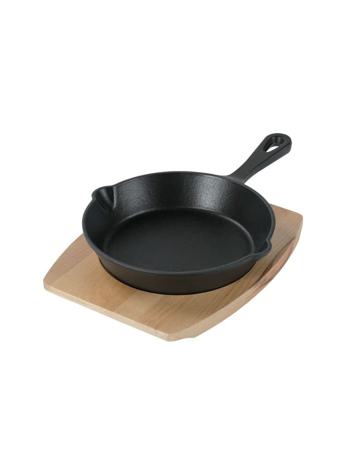 Stoneline Gusseisenpfanne | Emaille Bratpfanne in Schwarz | 20cm günstig kaufen 20 cm