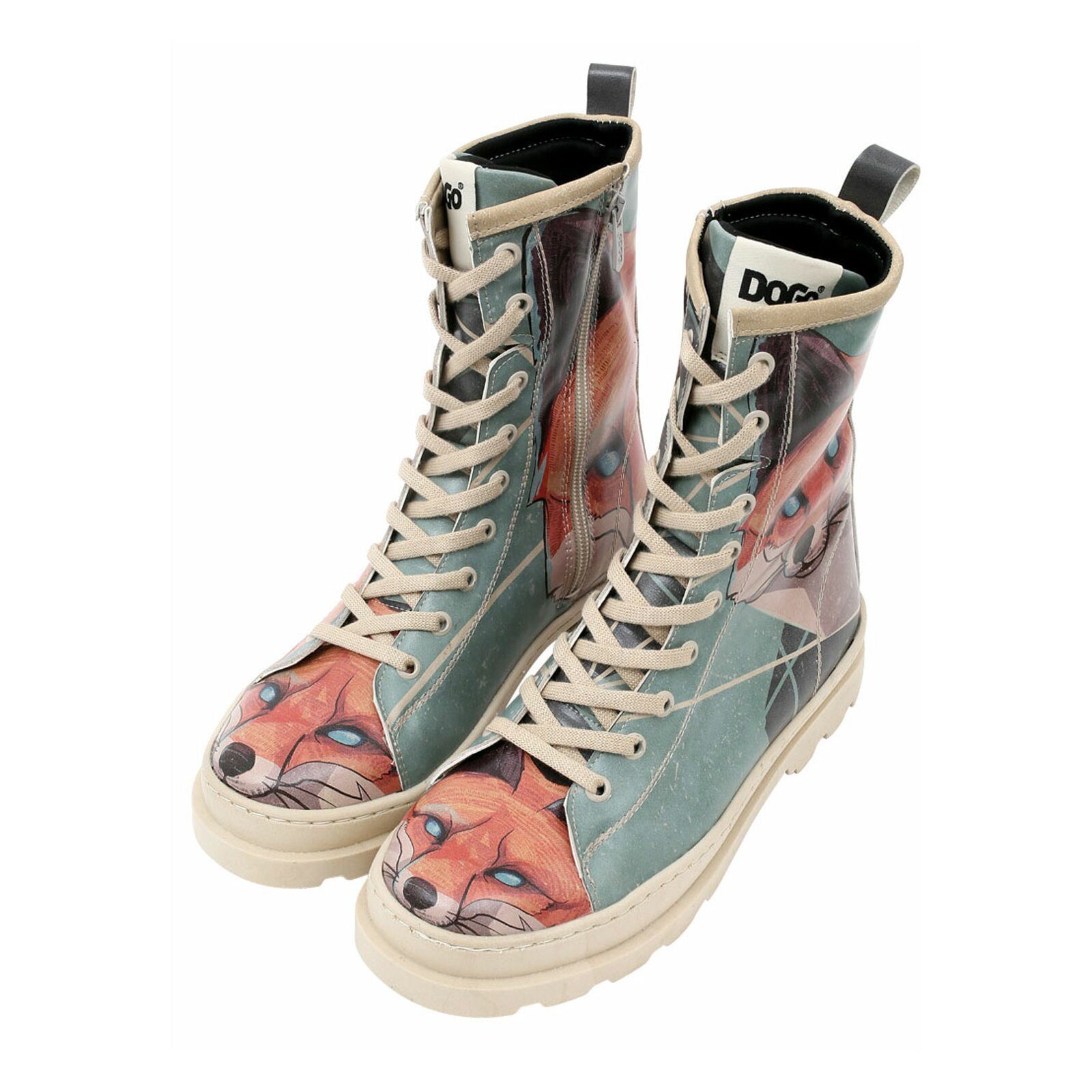 DOGO Damen Boots Stiefelette Vegan