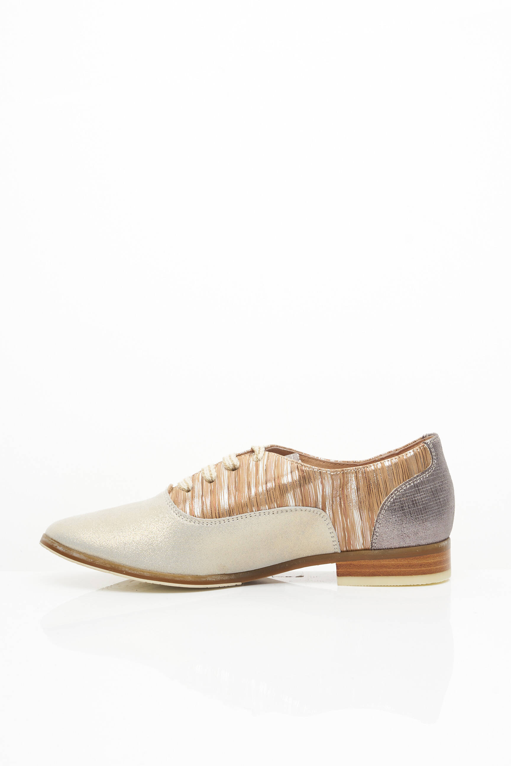 Fugitive Derby Femme couleur beige