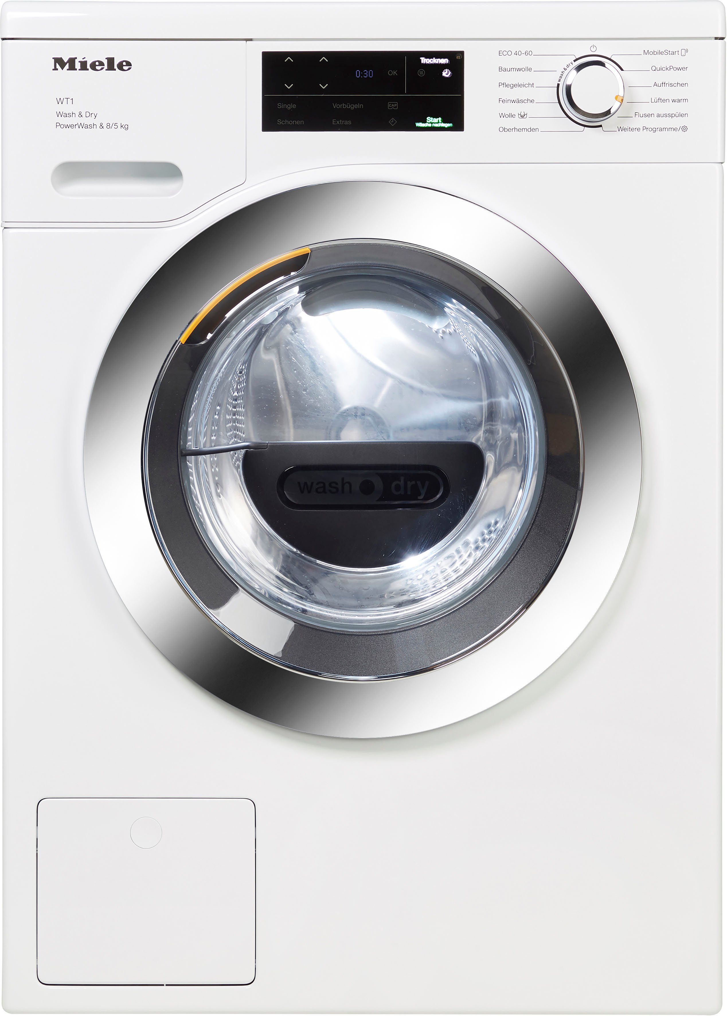 Miele Waschtrockner WTI360WPM, 5 kg, 8 kg, 1600 U/min, unterbaufähig, Single Wash&Dry