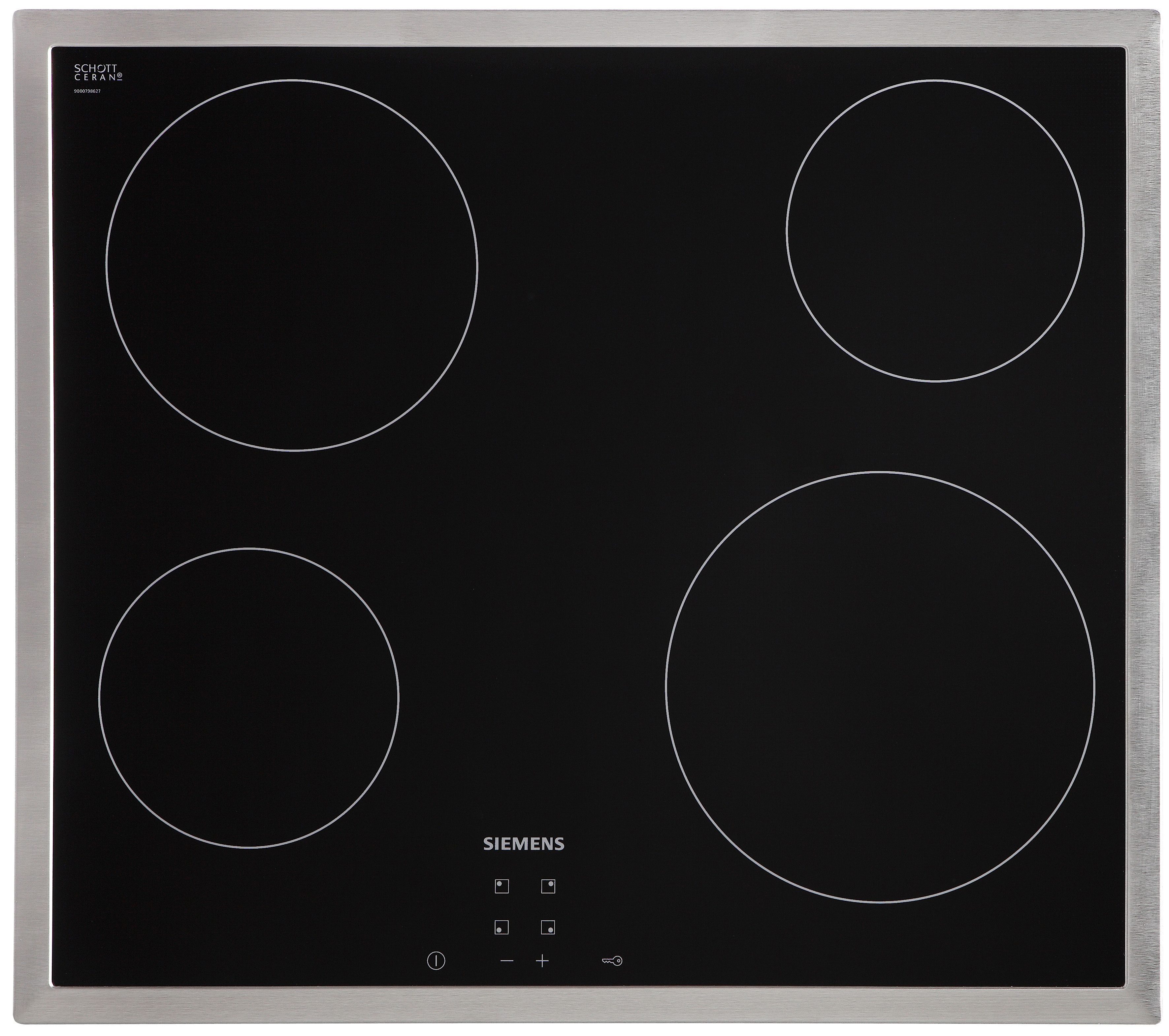 SIEMENS Elektro-Kochfeld von SCHOTT CERAN® iQ100 ET645HE17, mit Funktionsdisplay