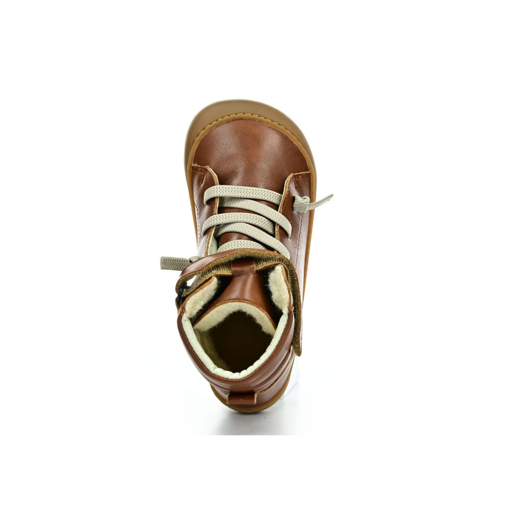 Aylla Chiri Kids EVO braune Winter-Barfußschuhe