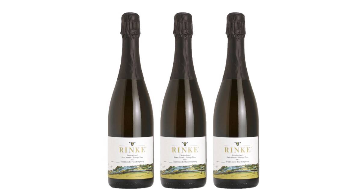 3er 2017er PassionSaar® Brut Nature (Dosage Zéro) - 40 Monate Hefelager von Weingut Rinke - Grünhäuser Mühle günstig bei wein.de kaufen