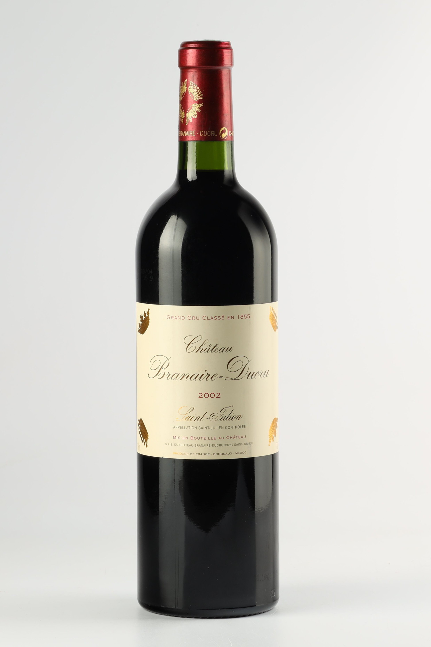 Vin 2002 CHÂTEAU BRANAIRE DUCRU 2002, Saint Julien. Vin ancien - SoDivin