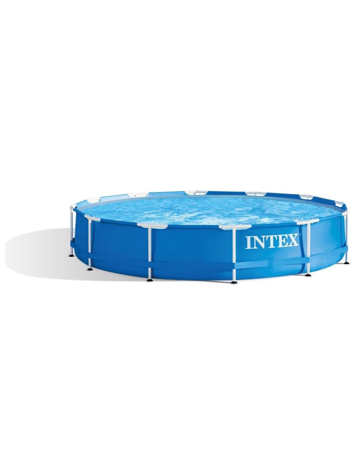 Intex Rundpool Metal Frame Ø366 x 76 cm in Blau ab 6 Jahre günstig kaufen onesize