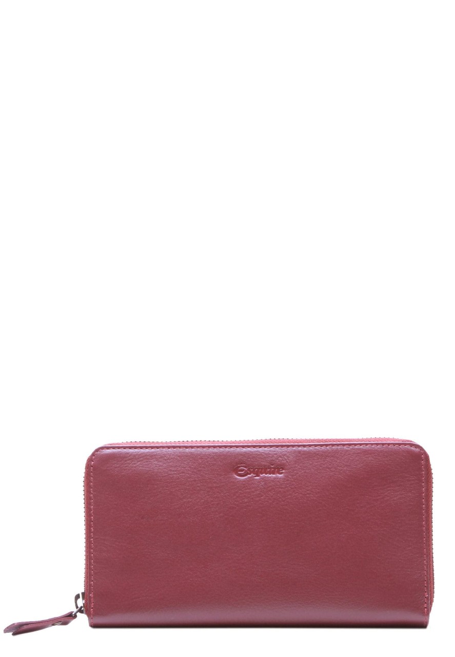 ESQUIRE Handtaschen rot PERU RV-Langbörse
