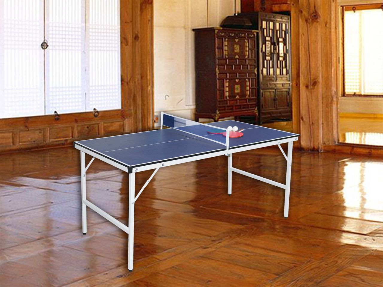 Toyrex Tischtennisplatte inkl. 2 Schläger & 3 Bälle faltbar