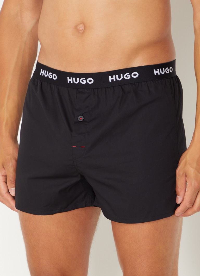 Lot de 3 boxers HUGO BOSS avec ceinture logotée