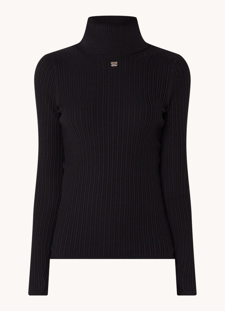 Maglione Sandro a trecce, misto lana, con logo