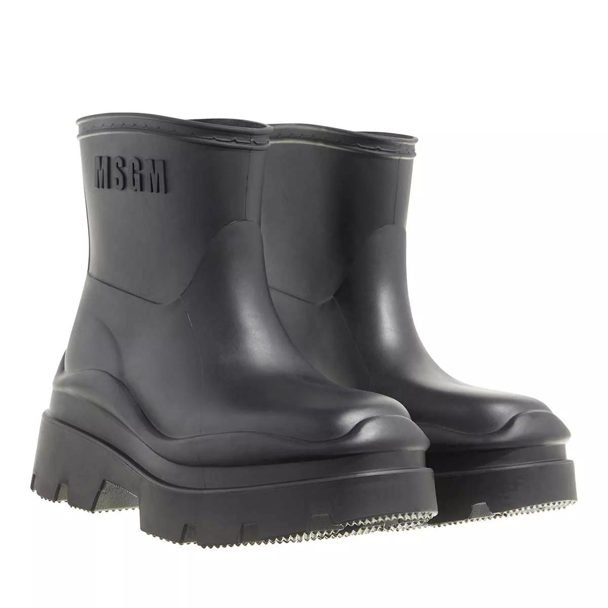 MSGM Stiefeletten schwarz Regenstiefel