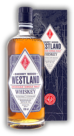 Westland Sherry Wood American Single Malt Whiskey Westland Sherry Wood American Single Malt Whiskey Ein fruchtiger Whiskey mit Noten nach hellem Gebäck. 0,7	 Liter - Vol 46%