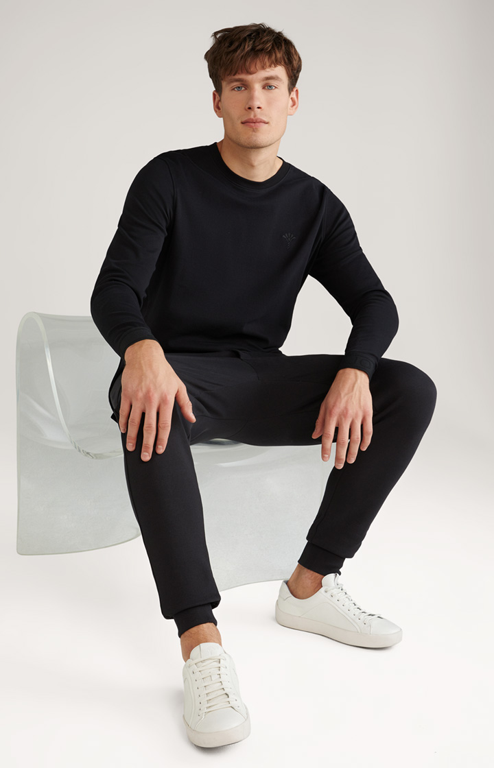Loungewear Longsleeve in Schwarz